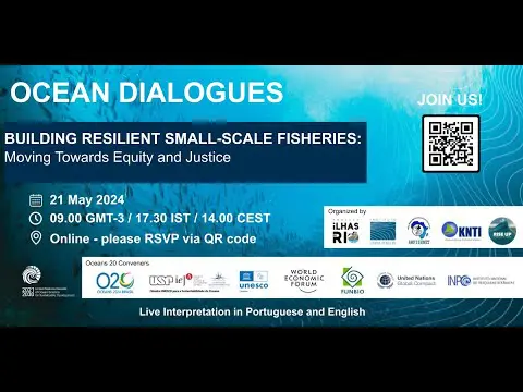 Ocean Dialogues title card for a webinar on the High Seas Treaty and G20